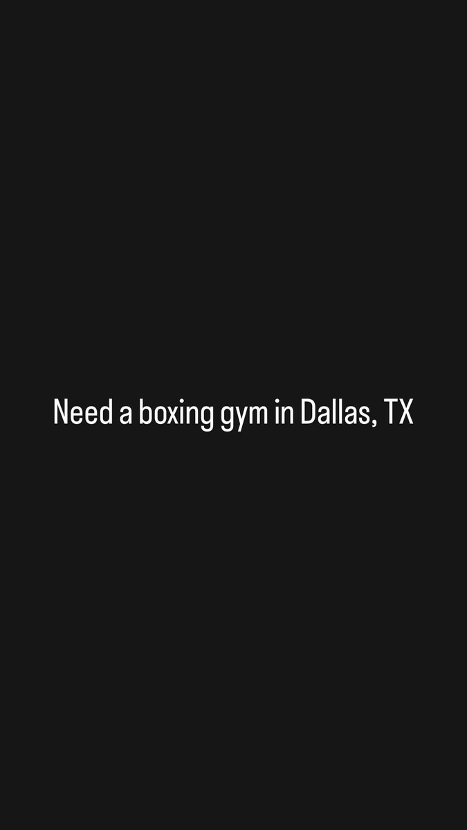 My Dallas followers!!! I need somewhere to train!!
