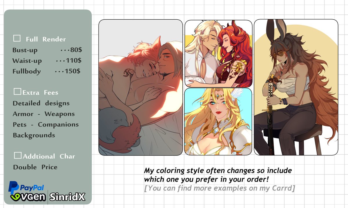 Sinrid 🔥 Comms Open tweet media