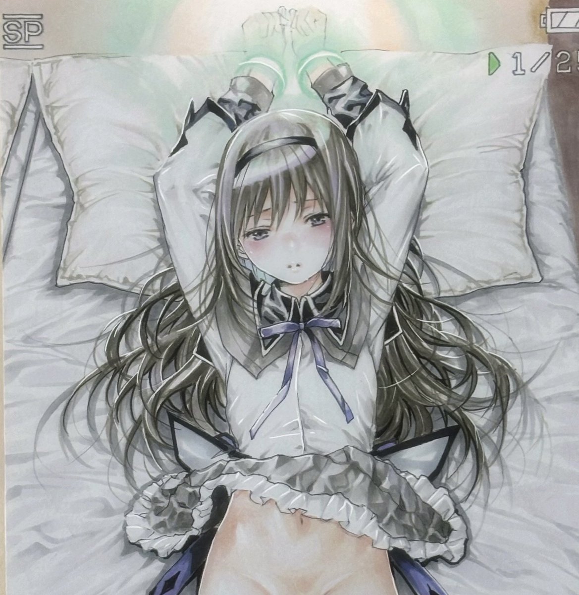 繰り返される時間軸
#暁美ほむら  #魔法少女まどかマギカ #アナログイラスト 