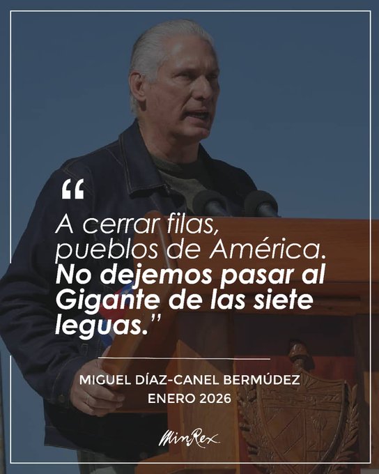 El pueblo cubano está con Venezuela 
<a href="/NicolasMaduro/">Nicolás Maduro</a> 
<a href="/MEP_CUBA/">Ministerio de Economía y Planificación de Cuba</a> 
#ManosFueraDeVenezuela 
<a href="/abnia/">anna</a>