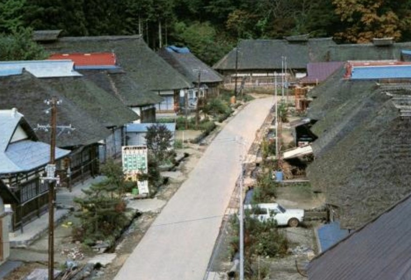 昭和50年の大内宿。🎍🏯🎍