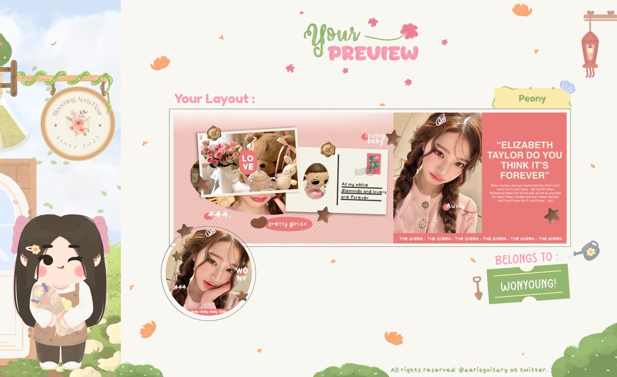 aerisguitary's tweet image. Help repost, thank you 🌷

Halo guys aku punya 4 ready stock layout jiwoo, winter, ningning, wonyoung!

Pricenya 13.000 free retext all! 

Boleh sung jemput ke dm yang maww &amp;gt;&amp;lt;

#zonauang #zonaba