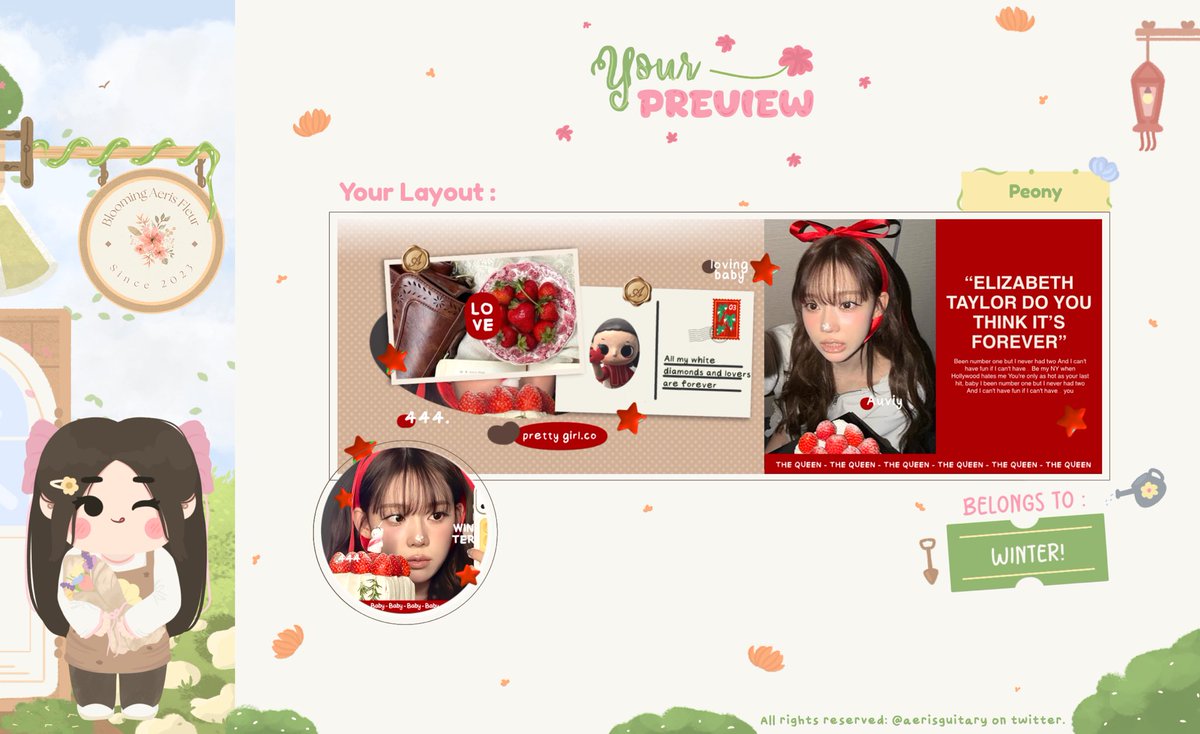 aerisguitary's tweet image. Help repost, thank you 🌷

Halo guys aku punya 4 ready stock layout jiwoo, winter, ningning, wonyoung!

Pricenya 13.000 free retext all! 

Boleh sung jemput ke dm yang maww &amp;gt;&amp;lt;

#zonauang #zonaba