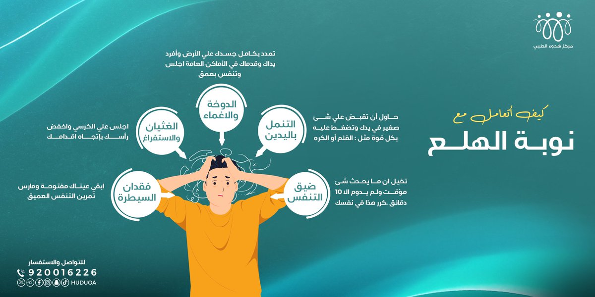 الأفكار غير الواقعية تزيد من شدة نوبات الهلع، نساعدك على التعرف عليها والتعامل معها بطريقة صحية.
#نوبة_الهلع #الصحة_النفسية