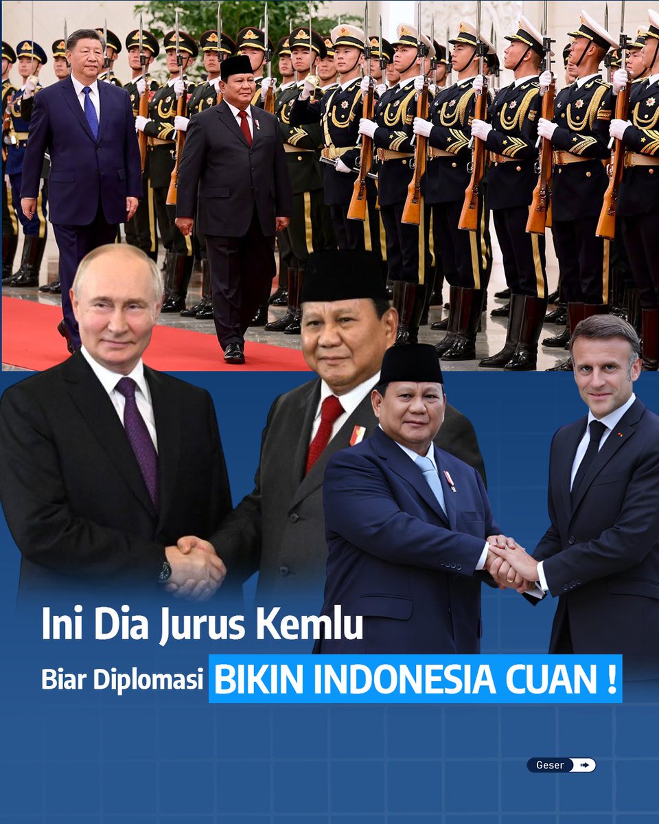 33officialdotid's tweet photo. Diplomasi Indonesia kini makin berorientasi hasil.
Menteri Luar Negeri RI Sugiono mengungkapkan, Kemlu membentuk Direktorat Jenderal Hubungan Ekonomi dan Kerja Sama Pembangunan untuk mendorong manfaat ekonomi nyata dari kerja sama luar negeri.

#KemluRI #DiplomasiEkonomi https://t.co/RXah3YIhrs