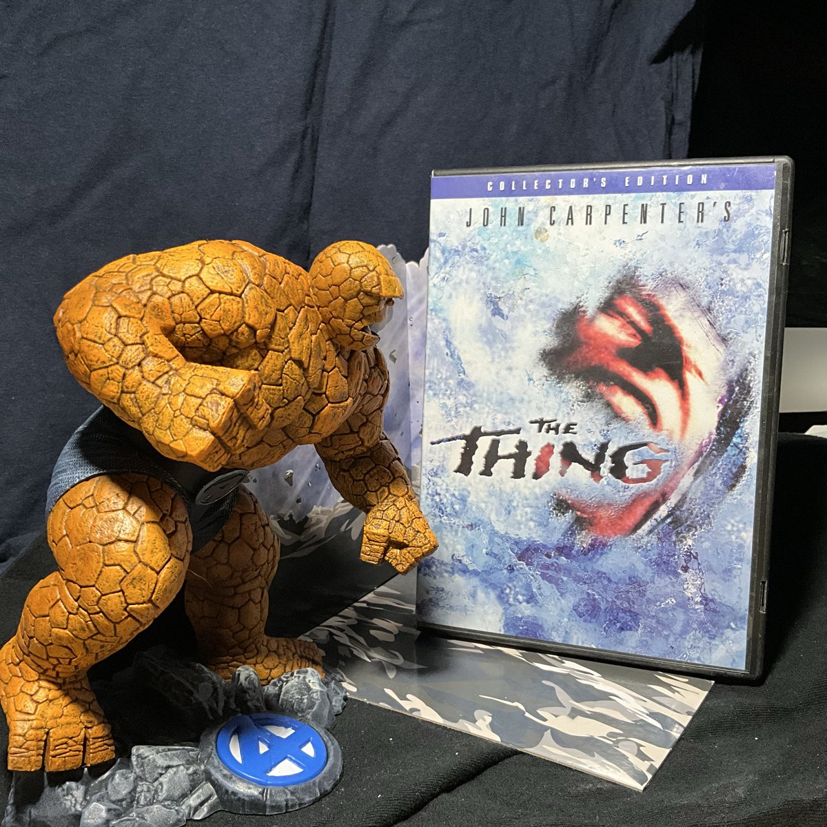 PriceVersa's tweet image. When it snows, we watch John Carpenter’s “The Thing.” That is the law #johncarpenter #thing #dvd #snow #fanart
