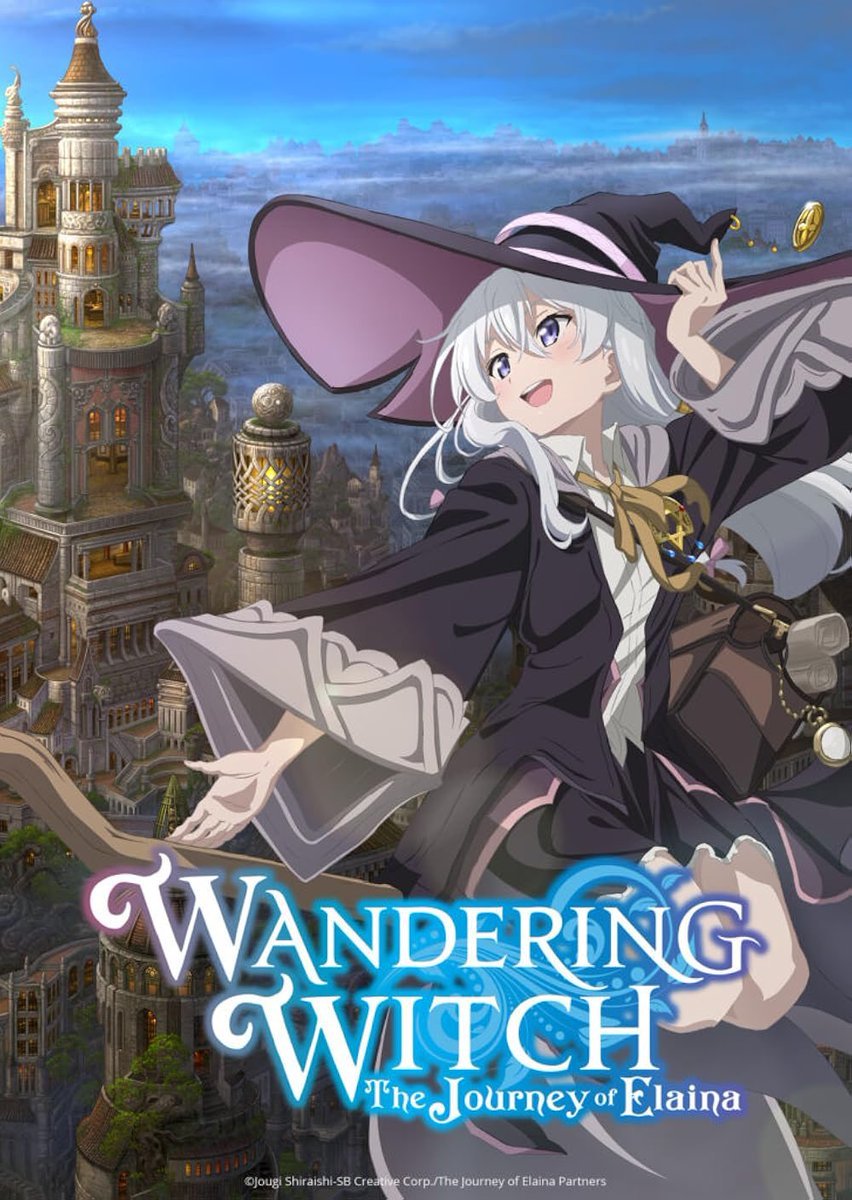 "Wandering Witch: The Journey of Elaina" Anime Film announced.