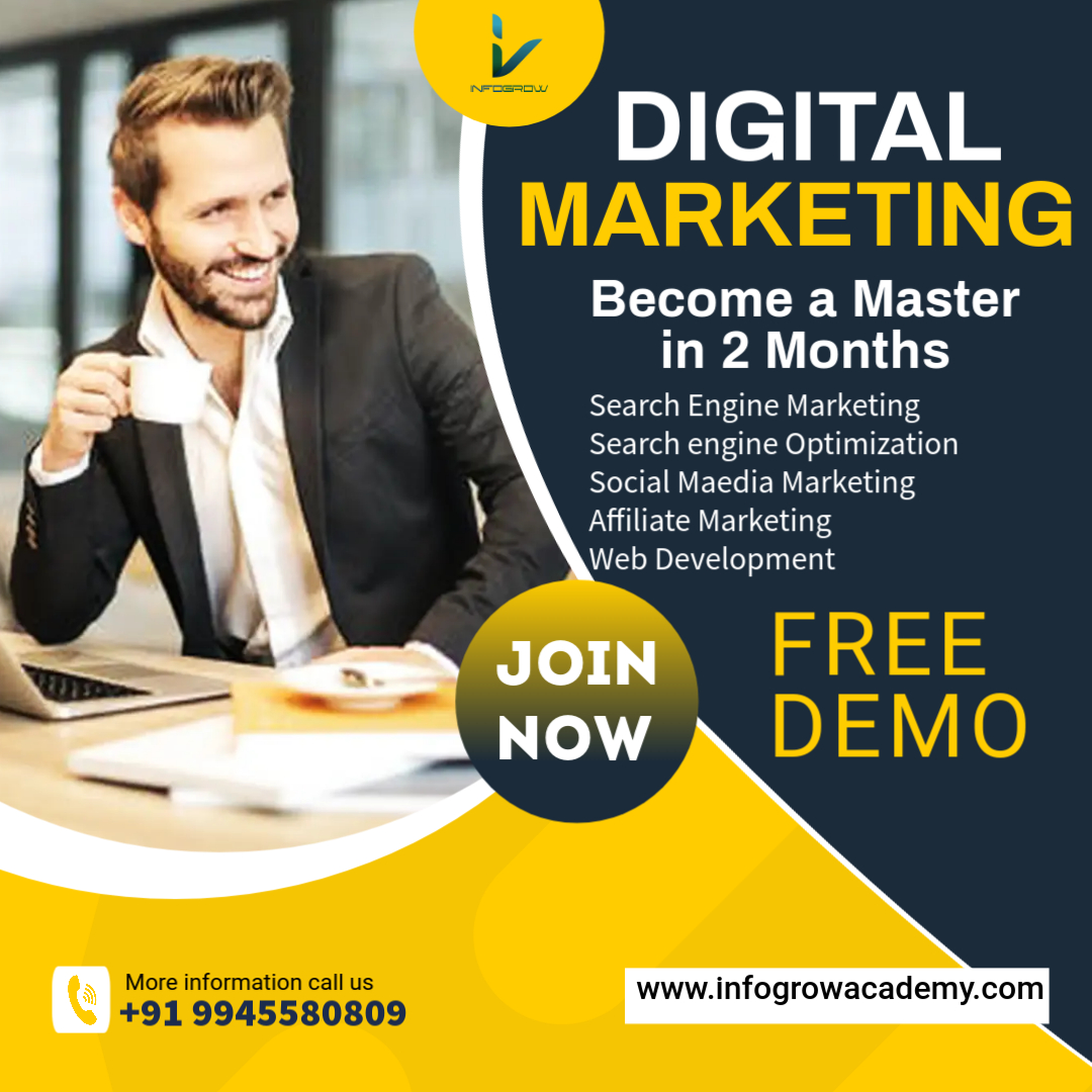 infogrowacademy's tweet photo. Best Digital Marketing Course in Marathahalli. SEO, SEM, SMM, PPC, Affiliate Marketing, Email Marketing. Live project training with 100% placement assistance. Register for a Free Demo https://t.co/dY8DsD0bkB 
#digitalmarketingtraining #seo #sem #smm #ppc https://t.co/NQfMj80Ds1