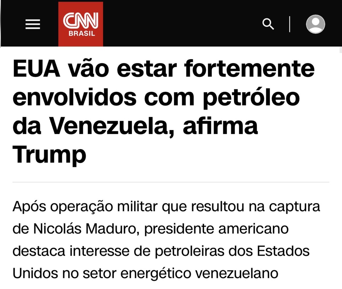 Não se trata de libertar o povo venezuelano ou combater injustiças. A própria fala de Donald Trump, ao afirmar que os EUA foram “controlar as enormes reservas de petróleo da Venezuela”, deixa claro o caráter estratégico e econômico da invasão. A ação viola o Direito