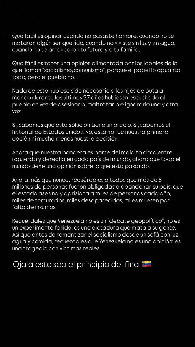sathyvaa's tweet photo. Cansadita de las opiniones de mierda. https://t.co/n78BYcK990
