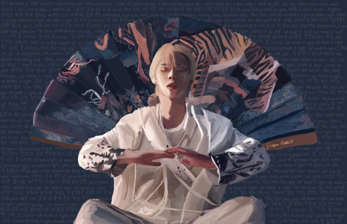 dalgona_palette's tweet photo. All we need is love, dreams and stray kids

#leeknow #straykids #skz #art #digitalart #artist #리노 #스트레이키즈 #스키즈 https://t.co/cMZT9VCObW