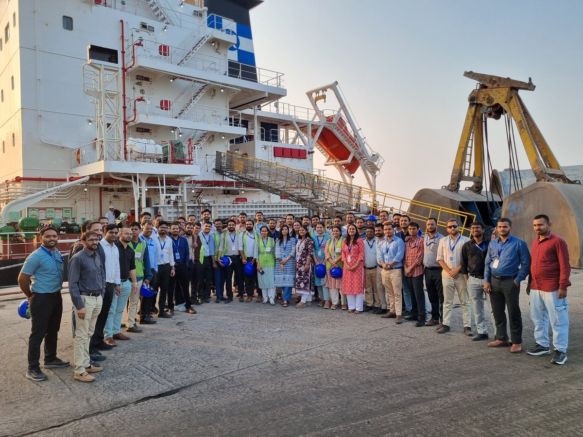 NacinVadodara's tweet photo. “Learning Anchored in Experience!” 

52 newly recruited CGST officers undergoing training with NACIN Vadodara visited SEZ Dahej & Dahej Customs Port, experiencing the pulse of international trade, customs operations and port logistics up close.

This hands-on, real-world exposure turned training into transformation—an unforgettable, life-shaping journey beyond the classroom.

#NACIN #Training #ExperienceTheExtraordinary 

@nacincbic @NACINPS @cbic_india