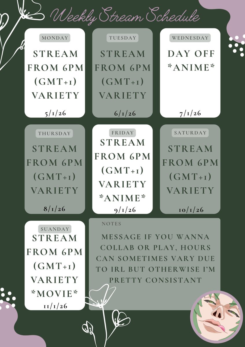 Anime and movie nights are in Discord, feel free to recommend or join <3