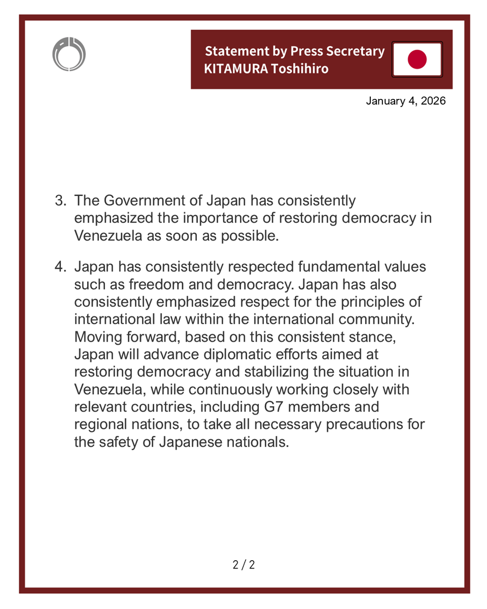 Respect the principles of intl law, restore democracy in Venezuela