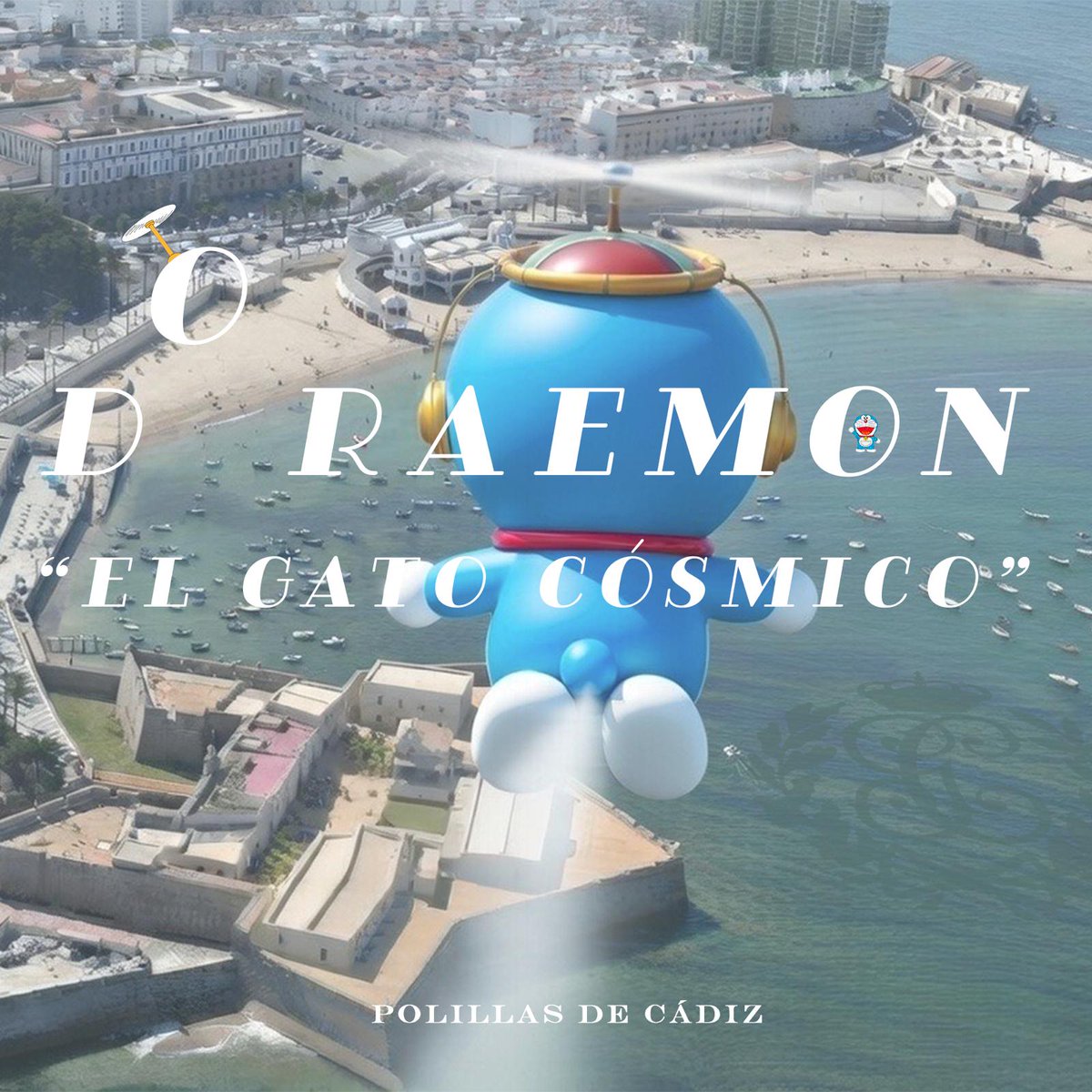 PolillasCadiz's tweet photo. Y sobre Cádiz vuela…, Doraemon, “el gato cósmico”.

🔴 Esta será nuestra última incorporación al repertorio ordinario para el día de mañana.

En la cabalgata de Sus Majestades los Reyes Magos tendréis la oportunidad de escuchar ¡un hit mundial! 🌏 https://t.co/mErTCVwZTC