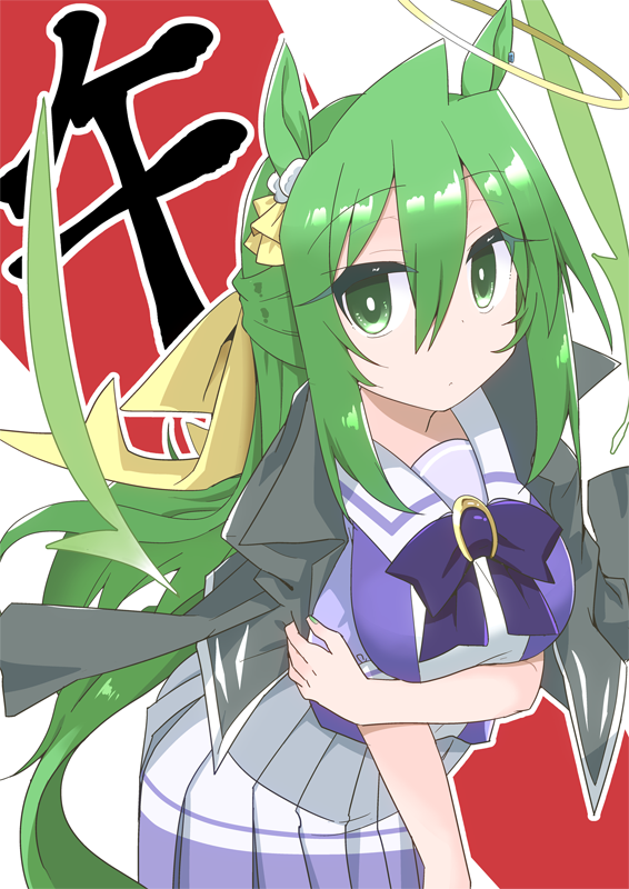 「謹賀新年!あけましておめでとうございます 本年もよろしくお願いしますー 今年は午」|観城はるか＠skeb募集中のイラスト