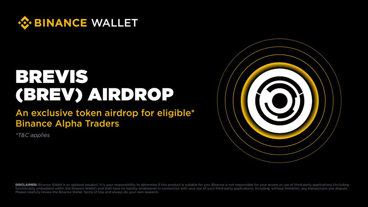 🚨 Binance Alpha Claim ALERT! 🚨 💎 $BREV (Brevis) confirmed for the next  #Airdrop 📅 Claim Date: Jan 06 👀 Early users always get the edge ✓ Get  your #Binance Wallet ready