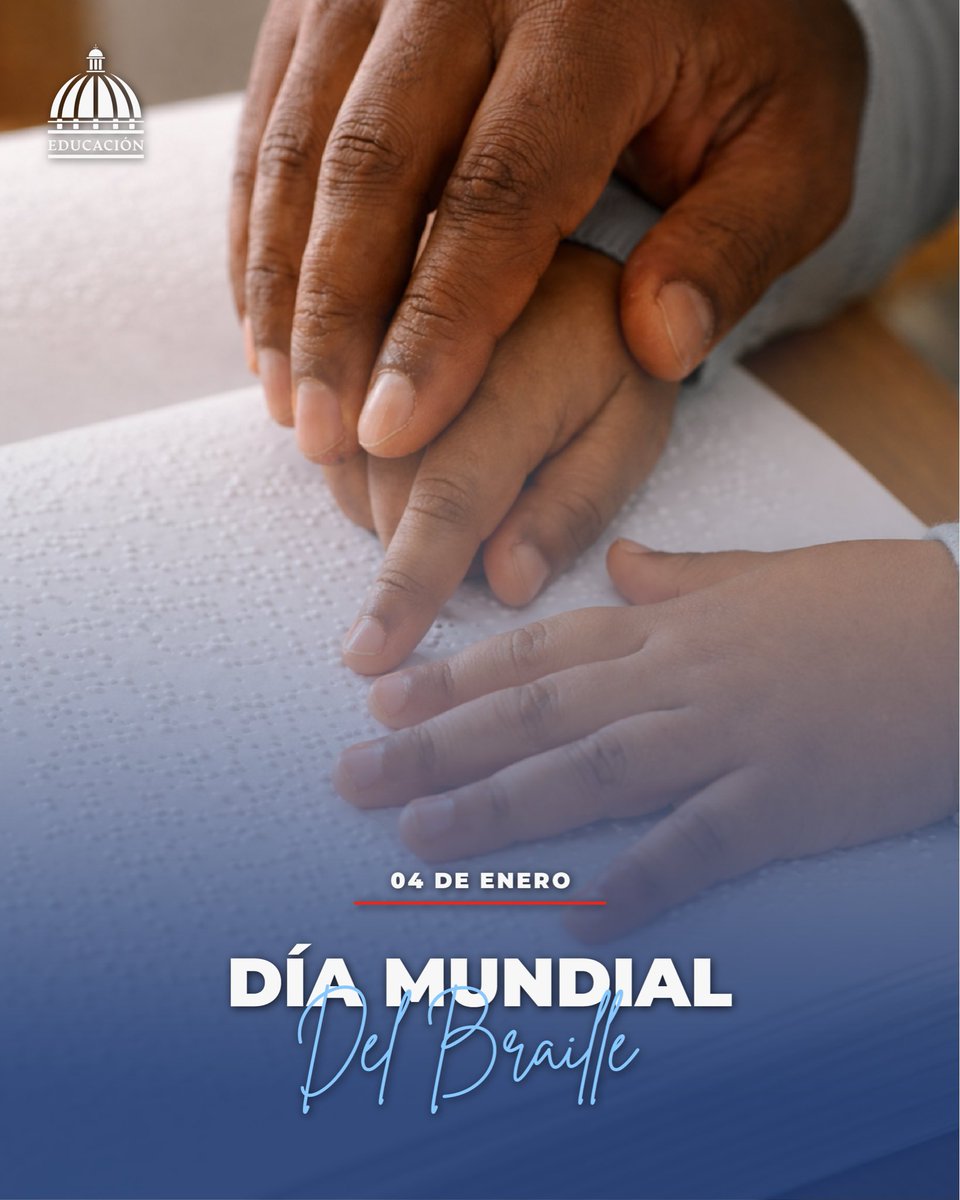 En el Día Mundial del Braille🙌, reafirmamos nuestro compromiso con garantizar que cada estudiante tenga acceso a una educación de calidad. 

El Braille es más que un código; es la llave a la lectura y el aprendizaje📚.