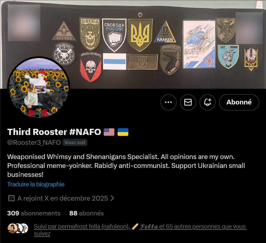 Fellas, can we boost <a href="/Rooster3_NAFO/">Third Rooster #NAFO 🇺🇸 🇺🇦</a>? 

Thank you 🫡💙💛

#WeAreNAFO
#NAFOExpansionIsNonNegotiable