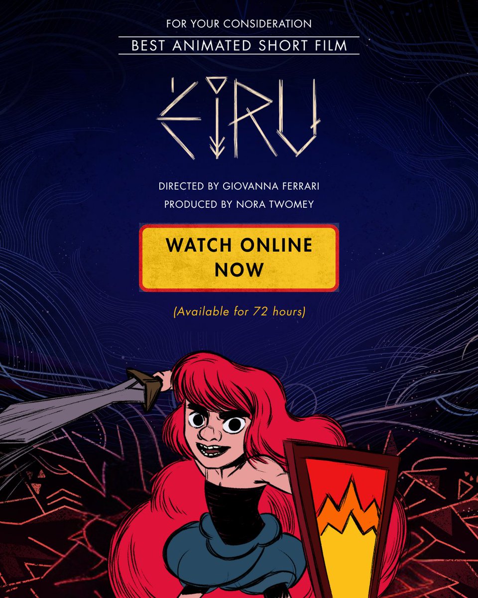 WATCH ÉIRU ONLINE for the next 3 days!!! 🍿

So excited to share Éiru on the <a href="/AnimShowcase/">The Animation Showcase</a> platform—available to watch for 3 days only! watch.animationshowcase.com/landing/Eiru_V…