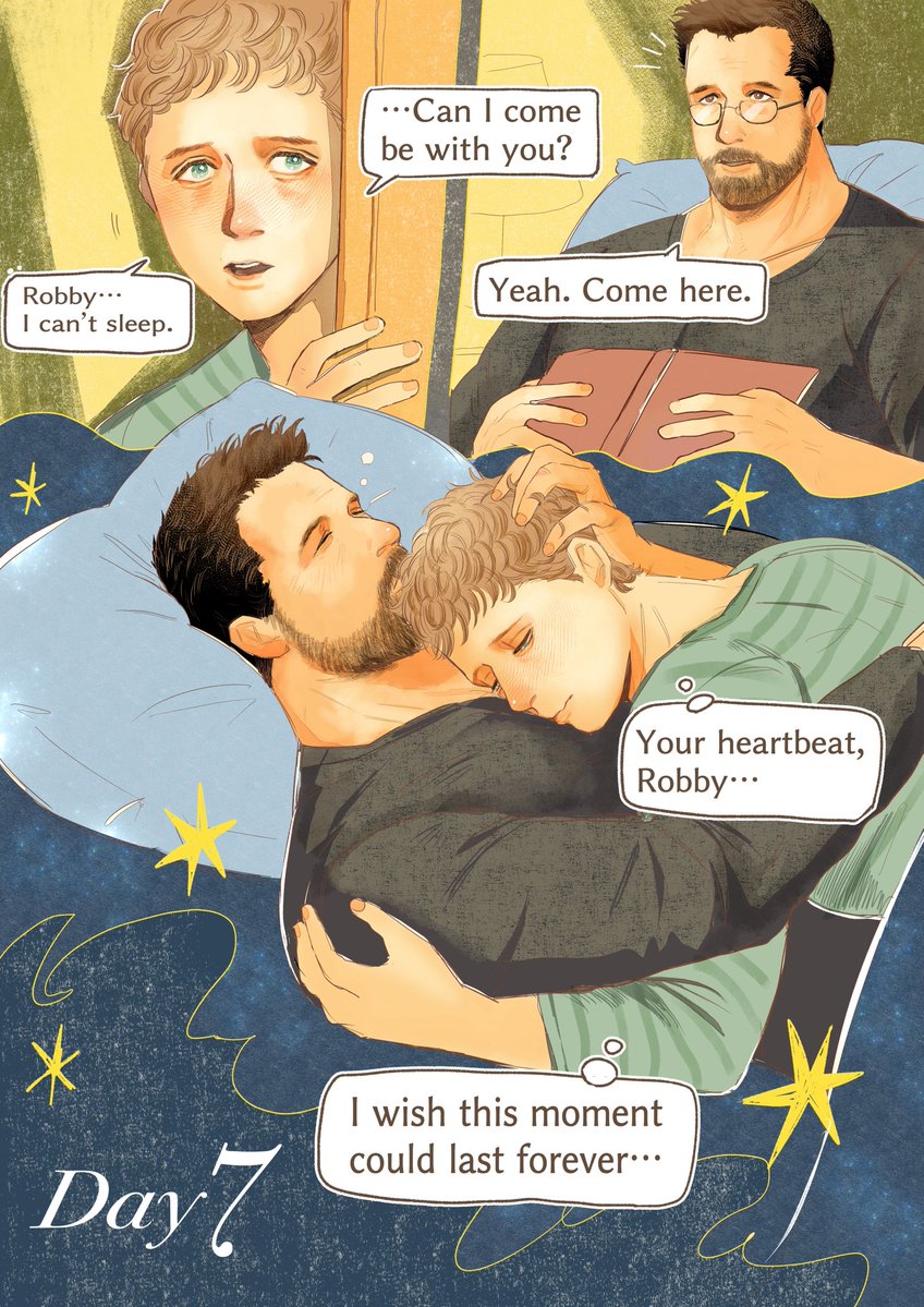 86wIKv1egcp7kiY's tweet image. #HucklerobbyWeek 
DAY 7  “I can’t sleep”

A night when you long for human warmth.🌙