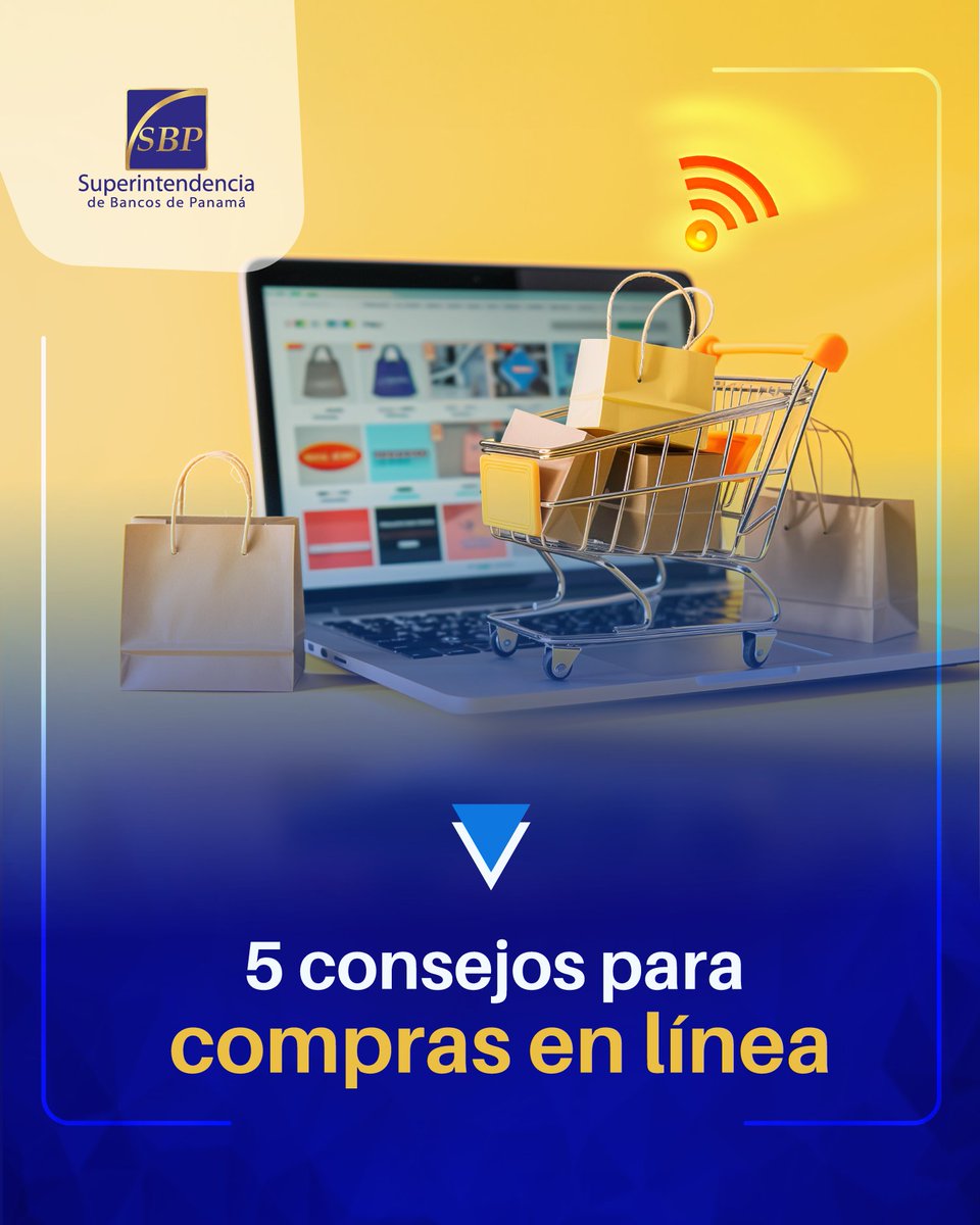 Verifique la autenticidad del sitio web.
Utilice tarjetas virtuales o temporales.
Desconfía de ofertas demasiado buenas.
No guardes información bancaria en sitios web.
Revise sus estados de cuenta.

#SBPteInforma #ComnprasSeguras