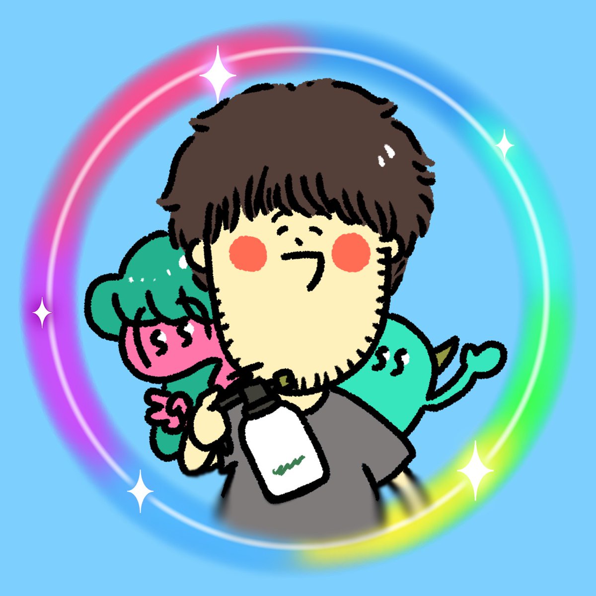 本気で飛躍の年にしたいと思っております！ 地面に水で絵を描く