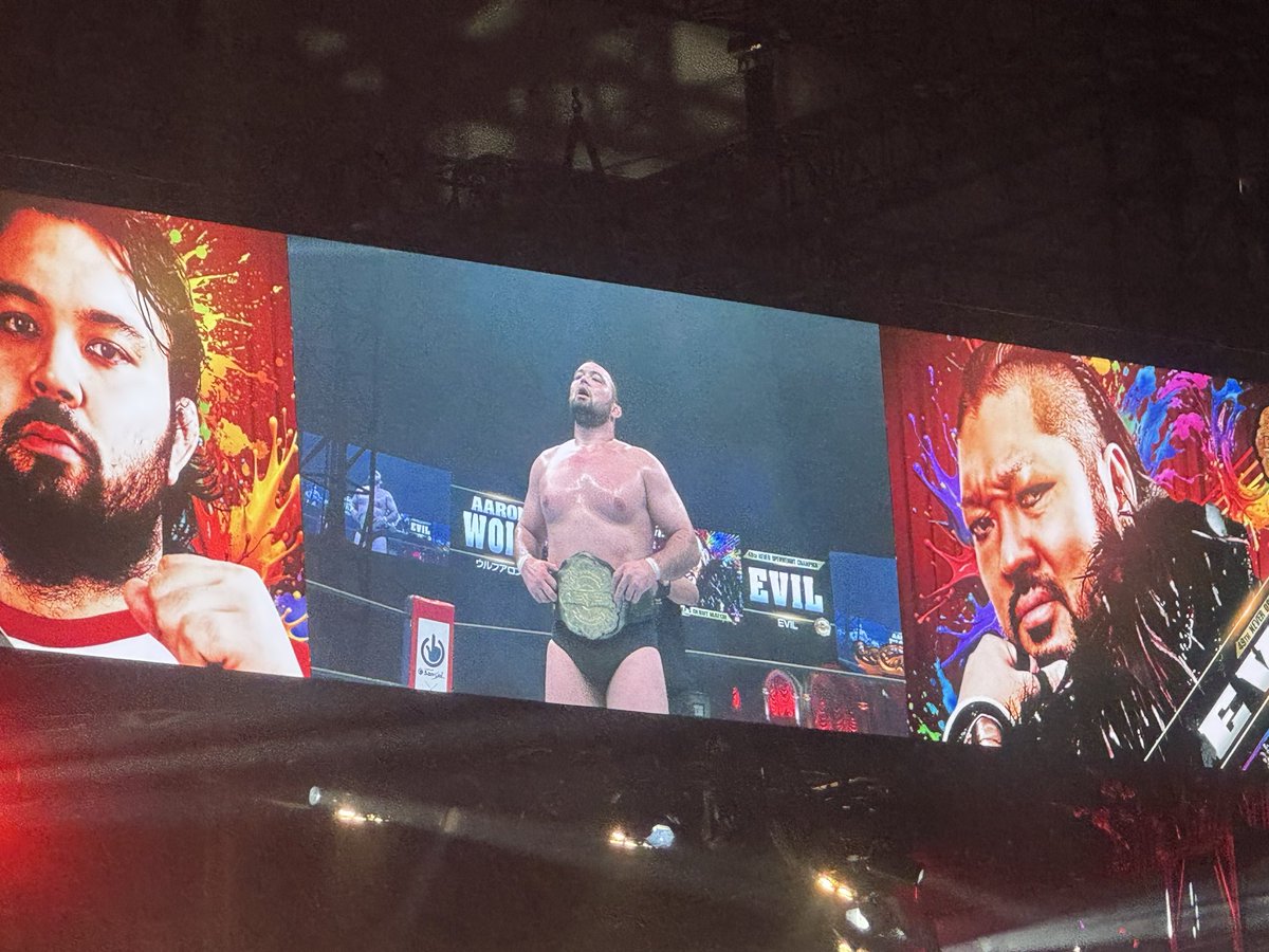 hirokimiyake2's tweet photo. 昨年に引き続きレッスルキングダムに観戦して来ました。ウルフアロンのデビュー戦は、予想以上に会場盛り上がりで気持ち高まりました❗️棚橋の引退試合はコンディションの良さを感じながら、オカダの上手さを感じた戦いでした。最後のフィニッシュ流れ最高でした‼️

#njwk20 
#棚橋引退 https://t.co/AHBLBoywVR
