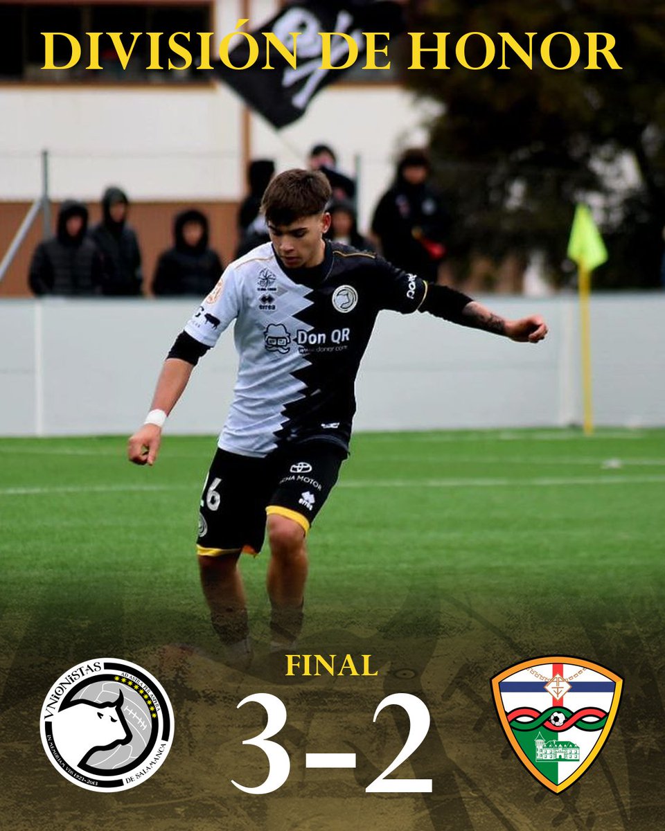 🏁 Final:

✅ ¡¡Grandísima victoria del Juvenil A en los últimos minutos que nos permite distanciarnos aún más de la parte baja!! 

3️⃣/ <a href="/UnionistasCF/">Unionistas de Salamanca CF</a> Juvenil A (Rozas, min. 25; Óscar, min. 45; Ferre, min. 90)
2️⃣/ <a href="/EscuelaTrival/">Escuela TrivalValderas</a>

#ConstruyendoUSCF🏗️