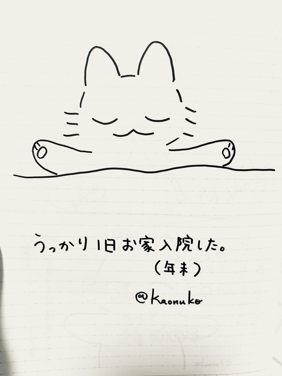 kaonuko's tweet photo. 冬休みはゆっくり休みました。お家入院好きな言葉だ。
#みんなdeポジテ���ブ人間化 #にゃごぶーの躁鬱日記 #双極性障害 https://t.co/7TAebHQ7Vc