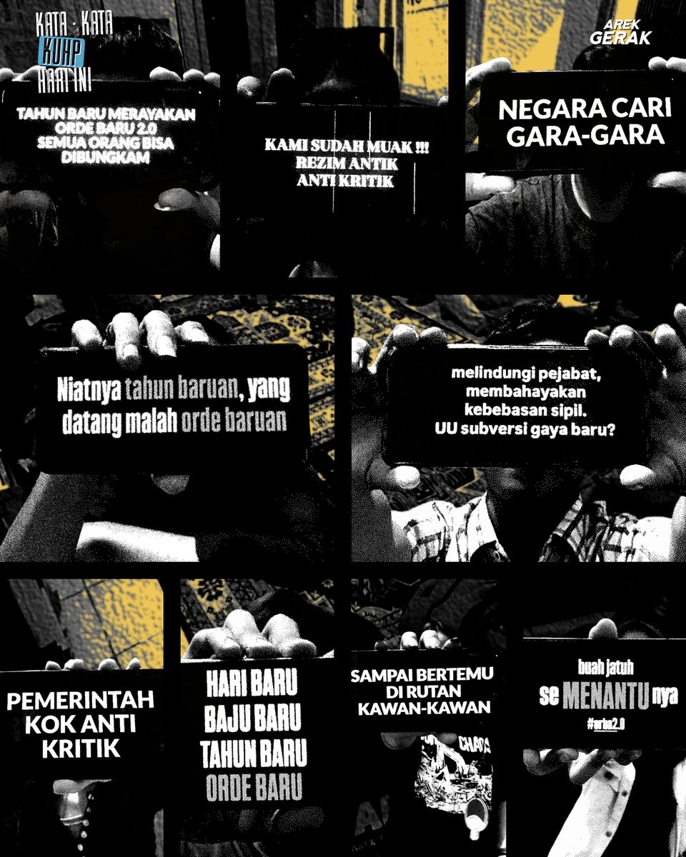 arekgerak's tweet image. KATA- KATA KUHP HARI INI APA WARGA??

#KUHP
#KUHAP #DPR #POLRI

#Arekgerak