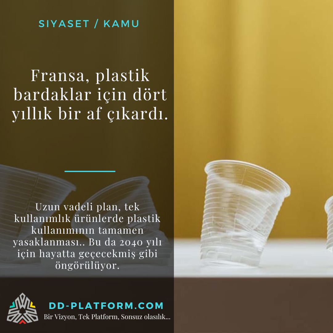 dd_platform's tweet image. Fransa, plastik bardaklar için dört yıllık bir af çıkardı.
dd-platform.com/fransa-plastik…
#france #fransa #plastik #cevre #geridonusum #yasa #af