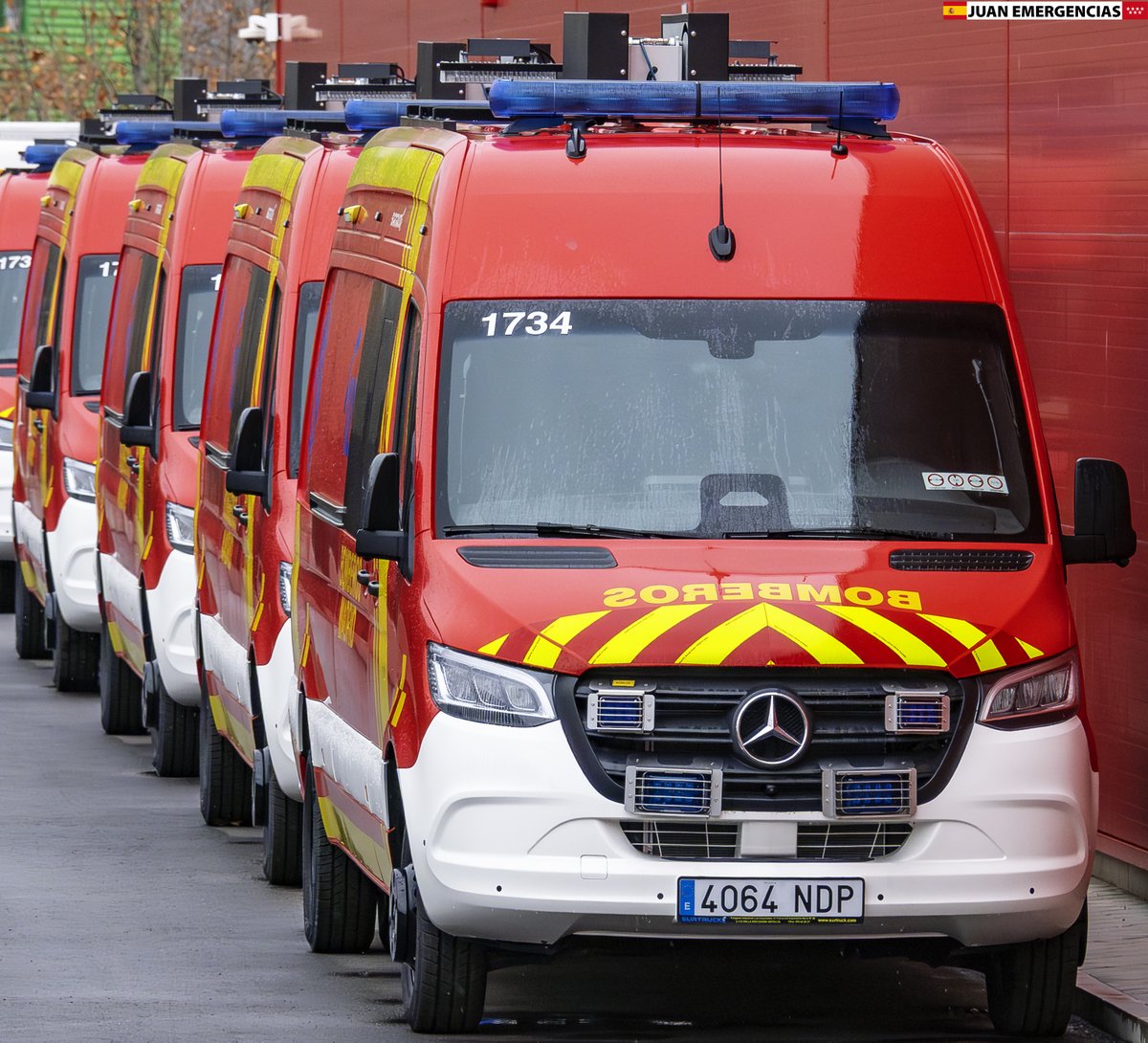 Nuevas Mercedes Sprinter. Bomberos Madrid (Furgoneta de colchones)
#bomberosmad