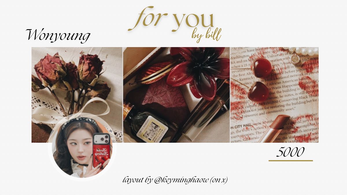keyminghaow's tweet image. help repost, thank you 🫶🏻
i have 8 layouts with muse wonyoung ive 
sale for 5k/ea (ava png and jpg)
please scroll down (4/8)
#zonauang #zonajajan