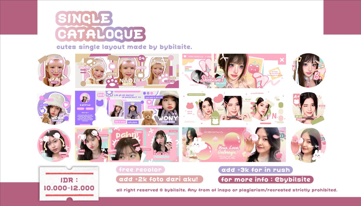 bybilsite's tweet image. help rt, thank you💘

aku kembali open mulai besok di jam 7 pagi🫰🏻 pastinya karna perdana open di awal tahun aku bakal adain sikit promo~ buy 1 get 1 dan tanpa minbel 💋 berlaku all catalog. cuss yang mauu followan reply or yang mau jajan jangan lupa follow!🫶🏻🥰

#zonauang layout