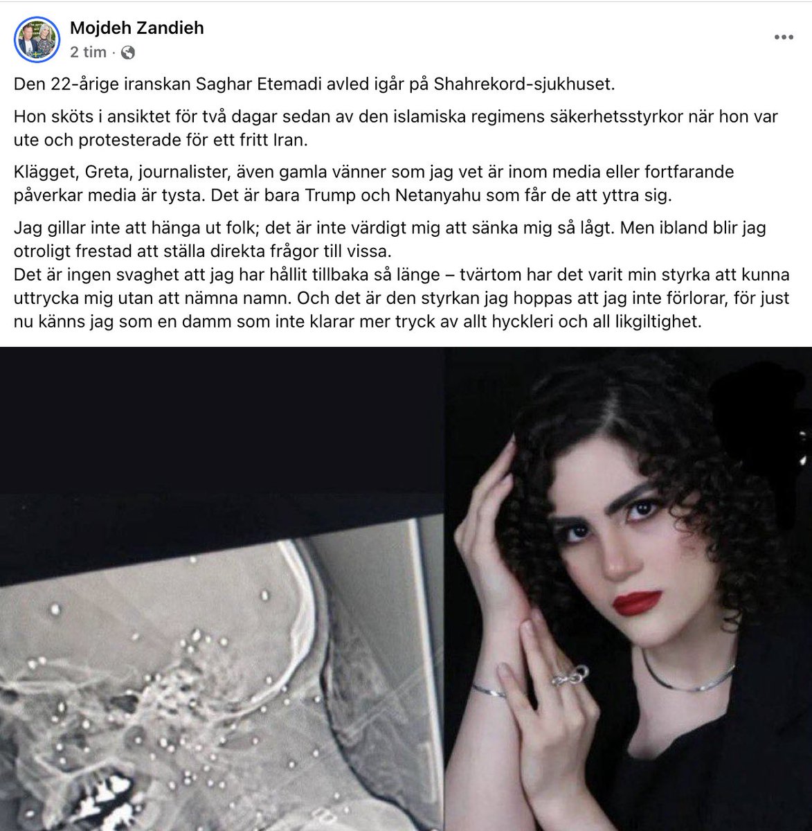 BrandCaroline's tweet image. Vem är "folket" vänstern står upp för? Maduro? Mullorna i Iran? När vänsterns röster är tysta om förtryck, våld och mord mot "folket" är det läge att fråga dem varför. 

När vänsterns mest profilerade och högljudda personer och redaktioner ställer sig på diktaturers sida - Iran…