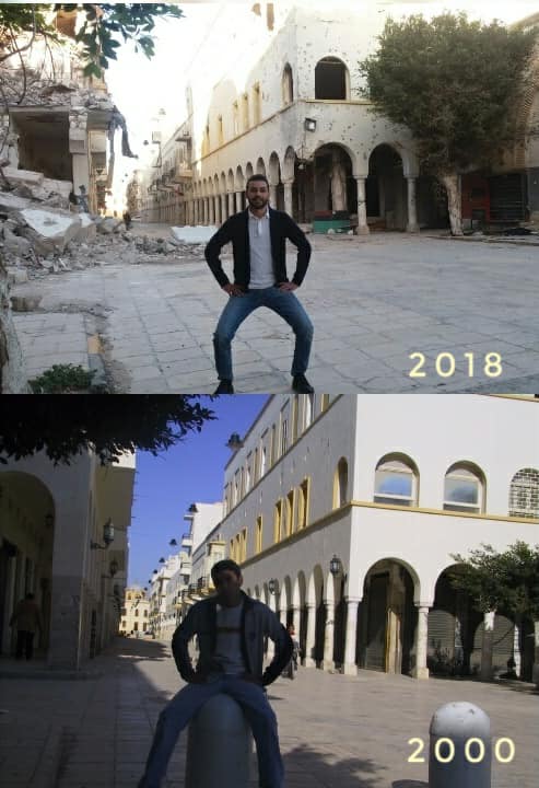 AfricaFirsts's tweet image. A Libyan man took pictures in the city of Benghazi, Libya 🇱🇾 in 2018 in the exact places where he had taken pictures in 2000.

Barack Obama, of African descent, was the president of the United States of America when Muammar Gaddafi was kiIIed.

This is Democracy, sorrow-filled.