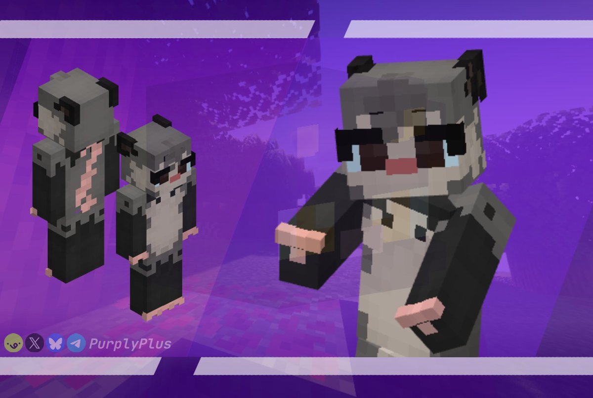 @/Weiirdkitty's Minecraft Skin Classic  ✨

I really loved making your skin, I love making different animals ❤️

> if you also want a skin, just check my pin! 
#furrycommision #Minecraft #CommissionOpen