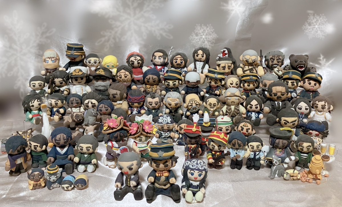 粘土人形 RT @yugi1204: 新年を迎えたので、改めてうちの粘土人形たちを数えて