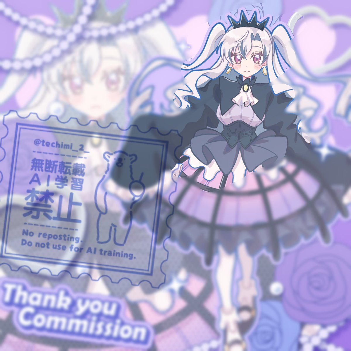 techimi_2_'s tweet photo. ありがとうございました！👻💜
#Commission  
#Skeb https://t.co/N513Funeu1