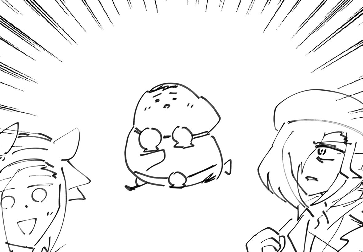 年末年始に描いたバクシンたち 
