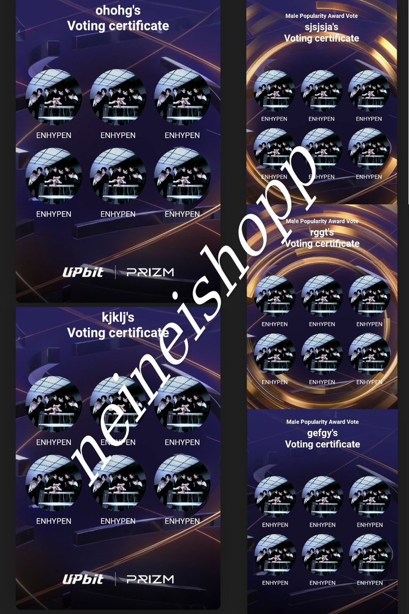 Thank you so much for participating 🥳🥳

Here's proof of 30 votes🎟️ for #ENHYPEN on GDA Male Medal Award 

drive.google.com/drive/folders/… #neiproof