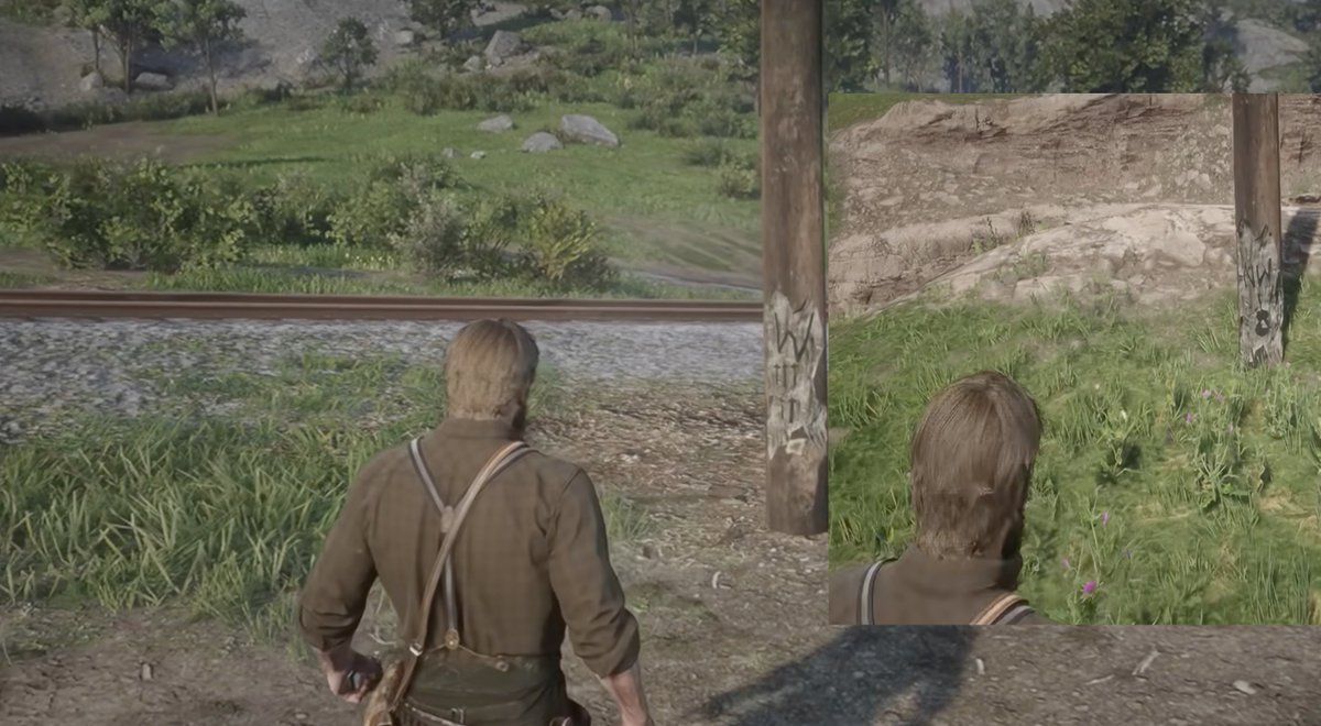 SynthPotato's tweet image. A completely new mystery has been found in Red Dead Redemption 2 for the first time and the community is losing its mind over it.

This is a real easter egg, designed by Rockstar and has gone completely unnoticed for 7 years.

A spider's symbol was found on a telegraph pole in…