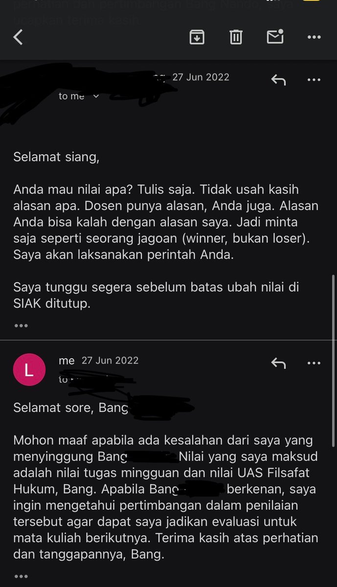 savanisme's tweet image. meanwhile respon yg gue dapet setelah minta transparansi nilai krn dosennya bilang, “kalau mau nego nilai silakan langsung email saja” 😇