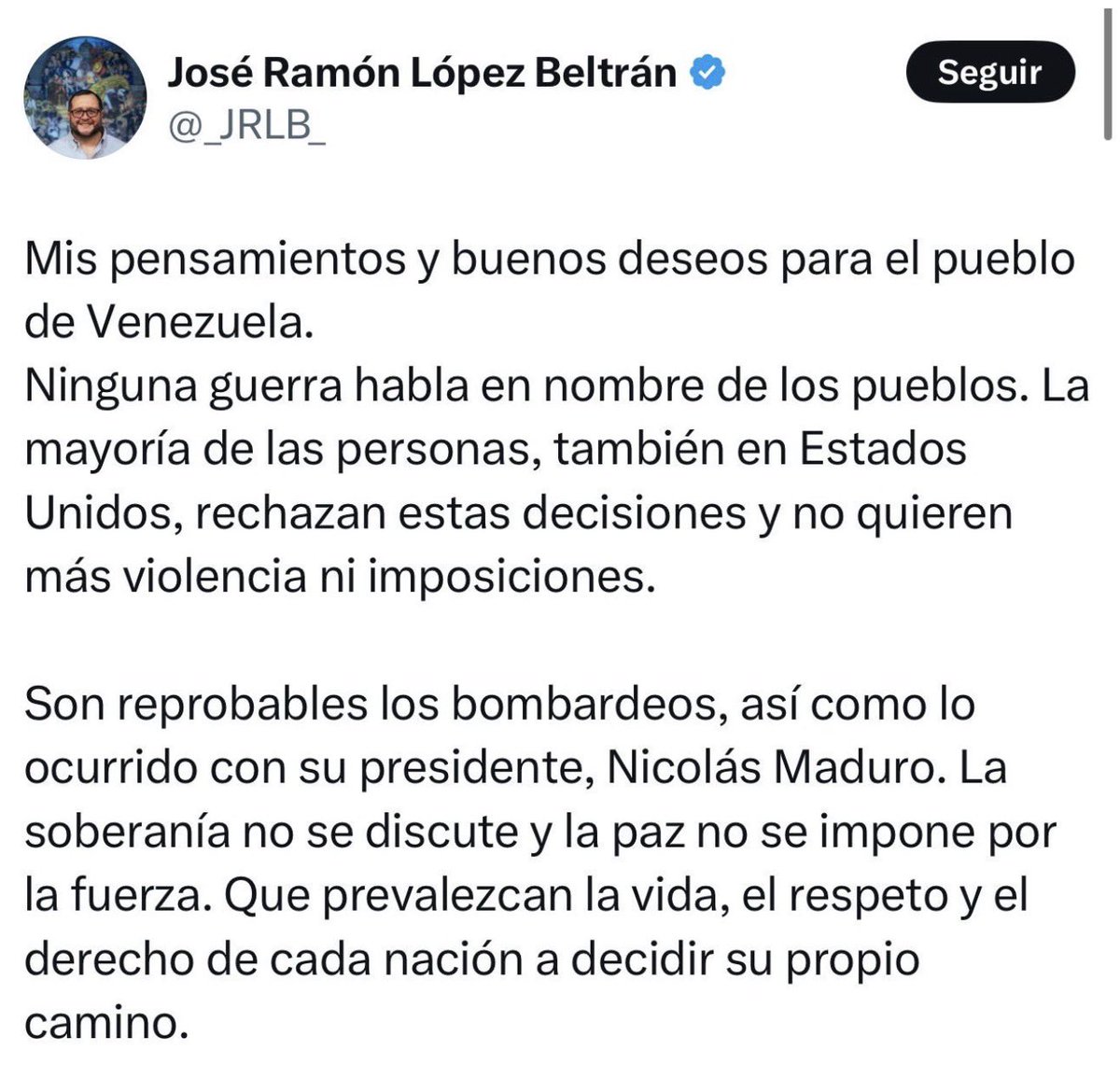 Excelentísimo <a href="/DeputySecState/">Christopher Landau</a> que esperan para retirar la visa de <a href="/_JRLB_/">José Ramón López Beltrán</a> ya que reside en EEUU y ataca los intereses de su país 

Se siente valiente por ser el hijo del peor presidente y corrupto de México <a href="/lopezobrador_/">Andrés Manuel</a> ,eso ya ustedes lo saben. 

<a href="/SecRubio/">Secretary Marco Rubio</a> 
<a href="/USEmbassyMEX/">Embajada de EE.UU. en México</a>