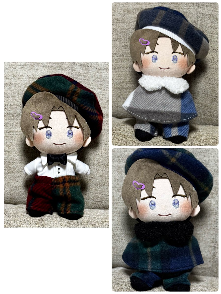 1/15、夜にチェックケープセットネット頒布します！
またちゃんとしたお知らせは出します。
2月のCC福岡に持っていく予定のものです。
ベレー帽、ケープ、パンツのセットになります。
柄はアシンメトリーです。

レッド×グリーン
レッド×ネイビー
モノトーン
ブルー
グリーン
ベージュ
の6種類