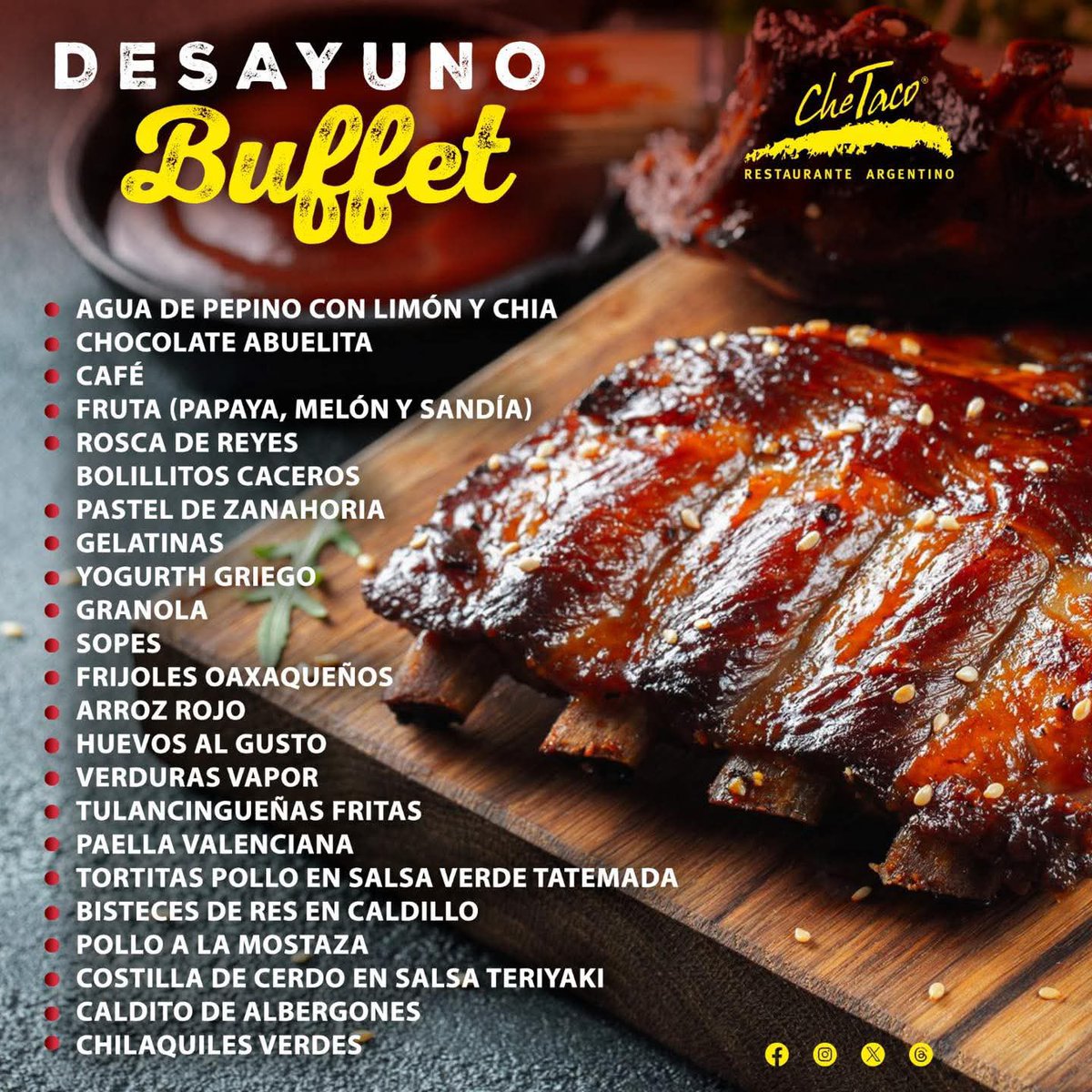 Sabroso de sazón casero 😆
📆 Domingo 4 de enero 2026
🕣 9:30 ama a 12:30 pm 
💲 265 p/p niños menores de 10 años sin costo
📞 7711939148 
<a href="/ConectaPachuca/">Conecta Pachuca</a>