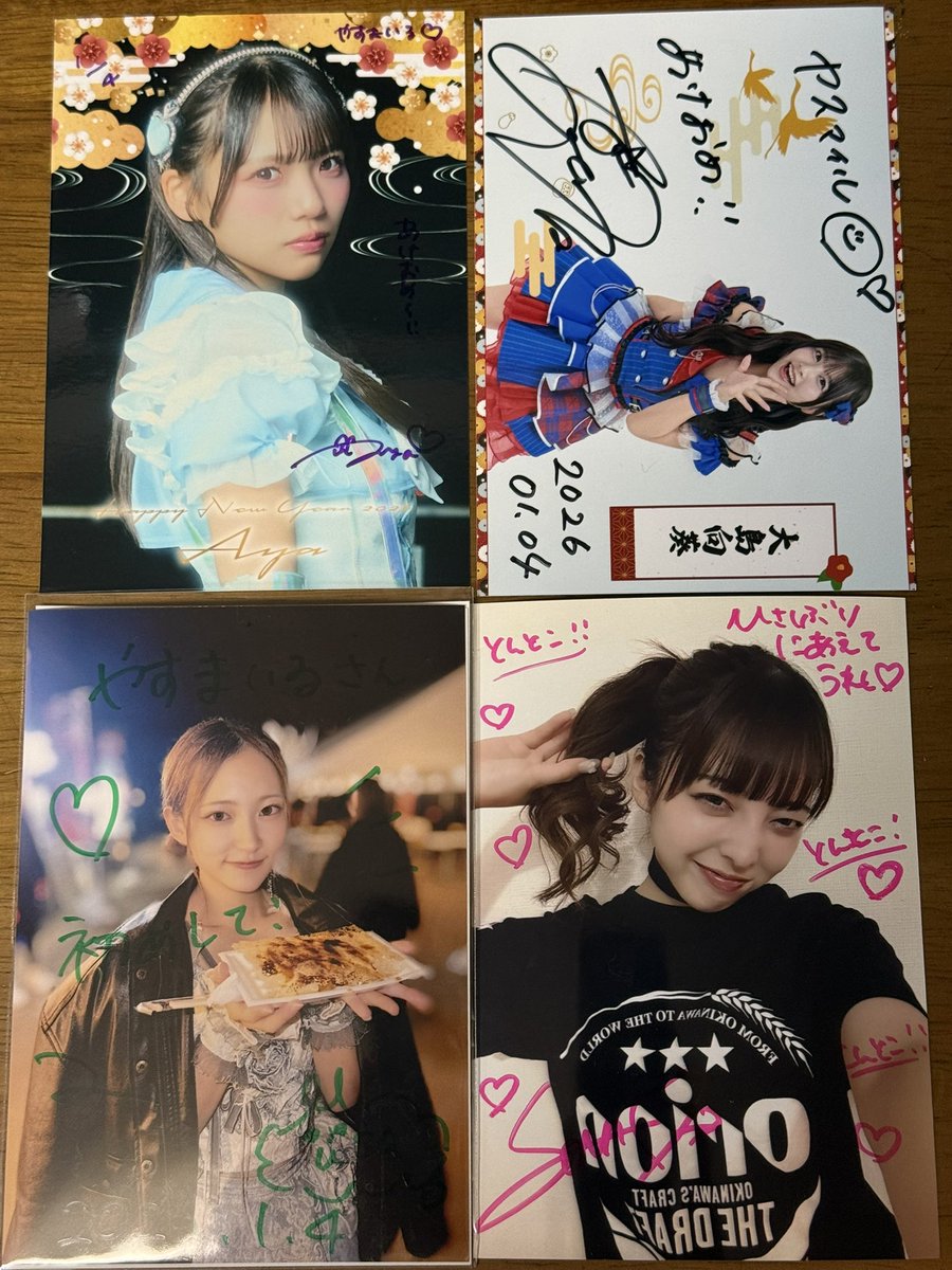 福岡アイドル界隈の ブロマイドへサインの特典文化助かる 基本チェキは