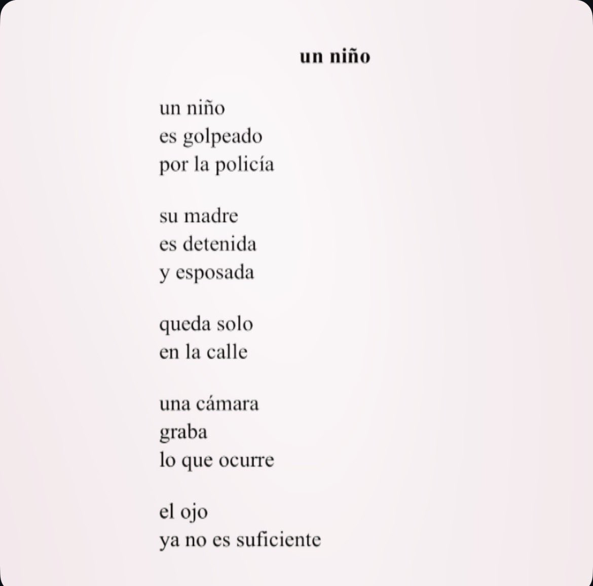 circulodepoesia's tweet image. Contra el imperialismo y siempre también contra el colonialismo interno. Tres poemas de Gladys González (Chile, 1981).
.
.
.
🇨🇱 
circulodepoesia.com/2025/12/poesia…