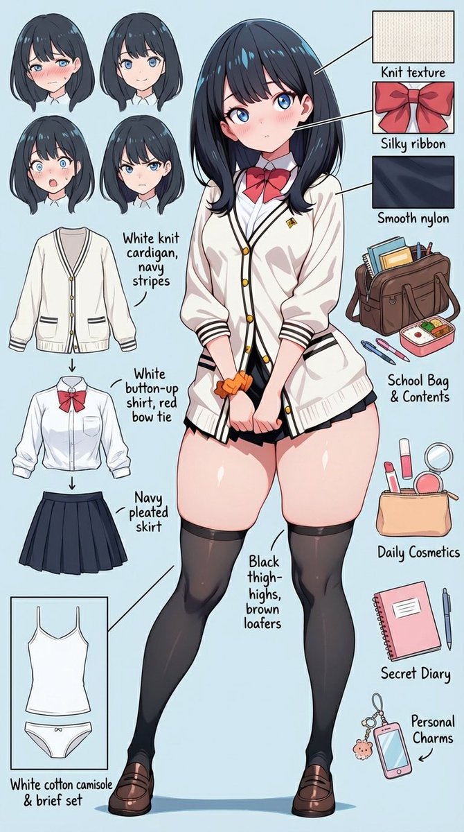 普段着の六花ちゃん＊

 #AIart  #宝多六花
  #RikkaTakarada